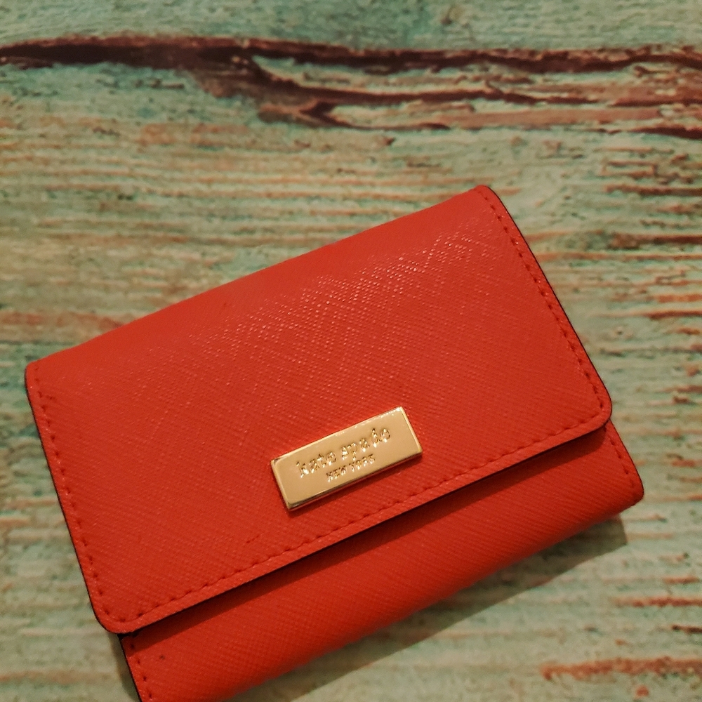Kate Spade Orange Business Card Holder